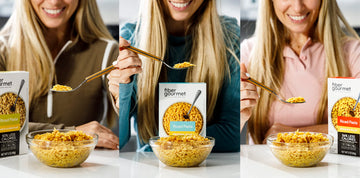 Fiber Gourmet Pilaf Riced Pasta, 3-Flavor Bundle Riced Pasta (Original, Spanish, Garlic And Herb), Pack Of 3 X 5 Ounces (141G)