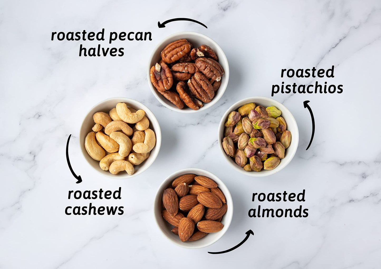 Food To Live Enhanced Four Nuts Mix, 16 Pounds – A Blend Of Dry Roasted Pistachios, Almonds, Pecans, Cashews, And Almonds With Himalayan Salt, Protein Rich Trail Mix, Healthy Vegan Snack, No Oil Added