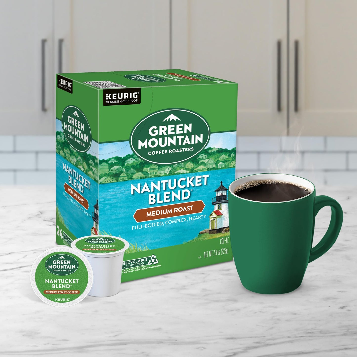 Green Mountain Coffee Roasters Nantucket Blend Keurig Single-Serve K-Cup Pods Medium Roast Coffee 96 Count