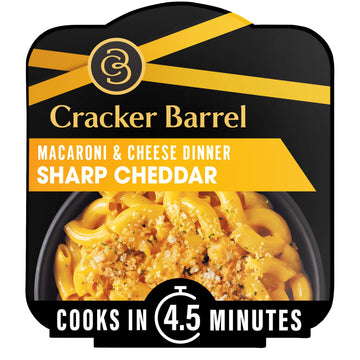 Cracker Barrel Sharp Cheddar Macaroni & Cheese Dinner, 3.8 oz Bowl
