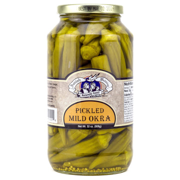 Amish Wedding Mild Pickled Okra 32 Ounces (Pack Of 2)