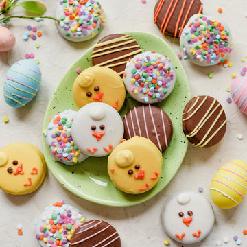 Easter Gift Baskets, Cookie Snack Variety Holiday Gifts, Spring Chocolate Gift Assortment, Unique Food Treats For Family Holiday