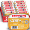 Bumble Bee Sardines in Mustard Sauce, 3.75 oz Tin (Pack of 12) - Wild Caught, Gluten Free, Keto, Kosher