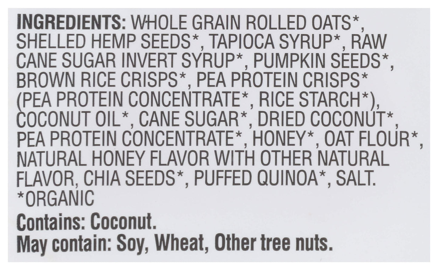 MANITOBA HARVEST Organic Honey & Oats Hemp Yeah granola, 10 OZ