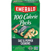 Emerald Nuts Salt And Pepper Seasoned Cashews 7Ct (1-Pack), 100-Calorie Individual Packs, Kosher Certified, Non-Gmo, Contains No