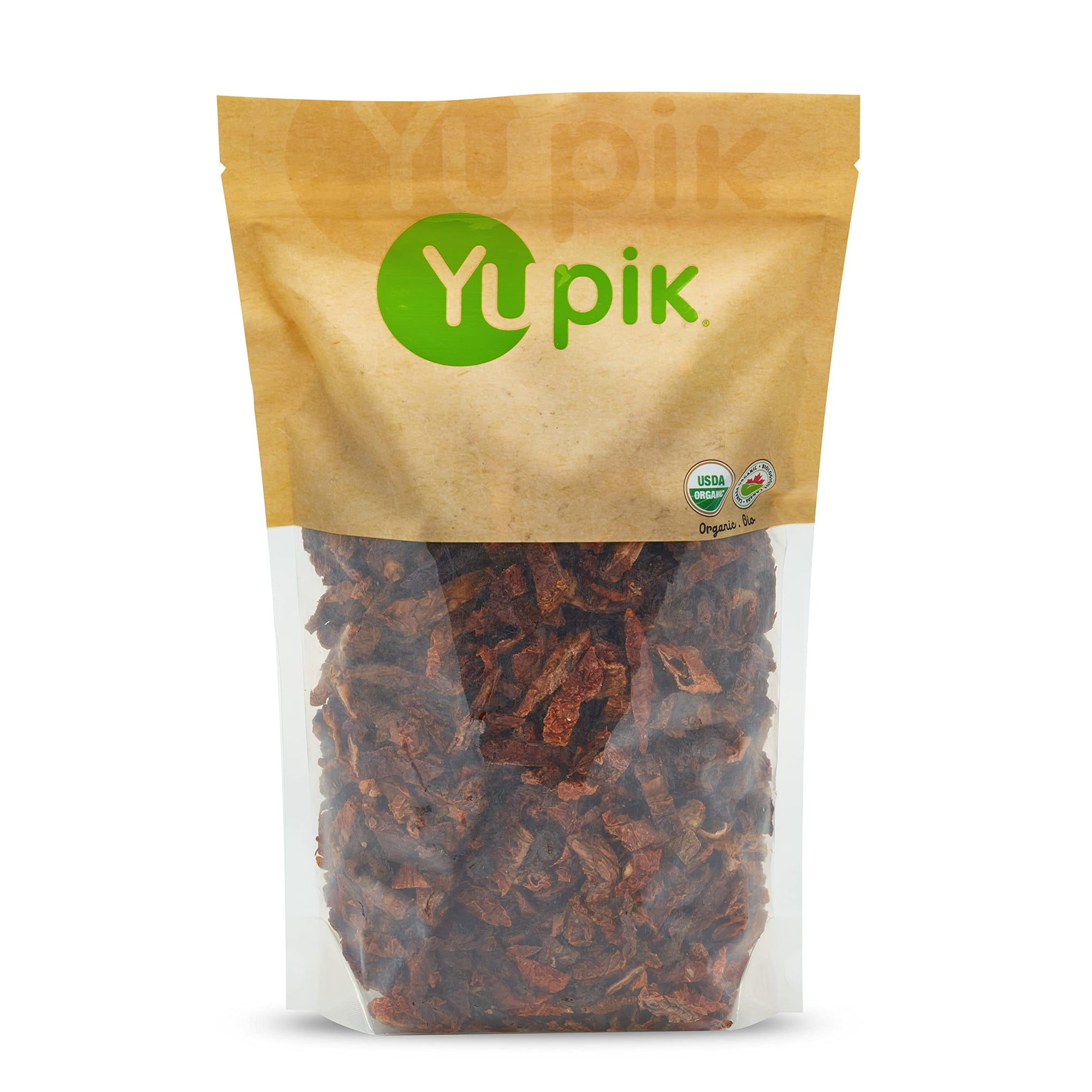 Yupik Organic Sundried Tomatoes, Julienne Slices, 2.2 Lb, Non-Gmo, Gluten-Free, Vegan, Kosher, Dehydrated Tomatoes, Sea Salted,