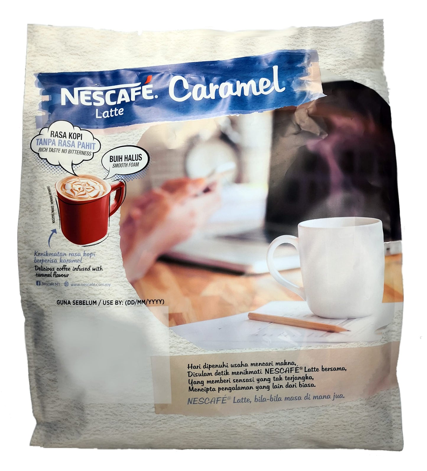 Nescafe Latte Caramel, 500gm - Pack of 20