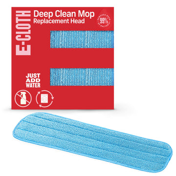 E-Cloth Deep Clean Mop Head, Reusable Damp Microfiber Mop Head, 300 Wash Guarantee, 1 Pack