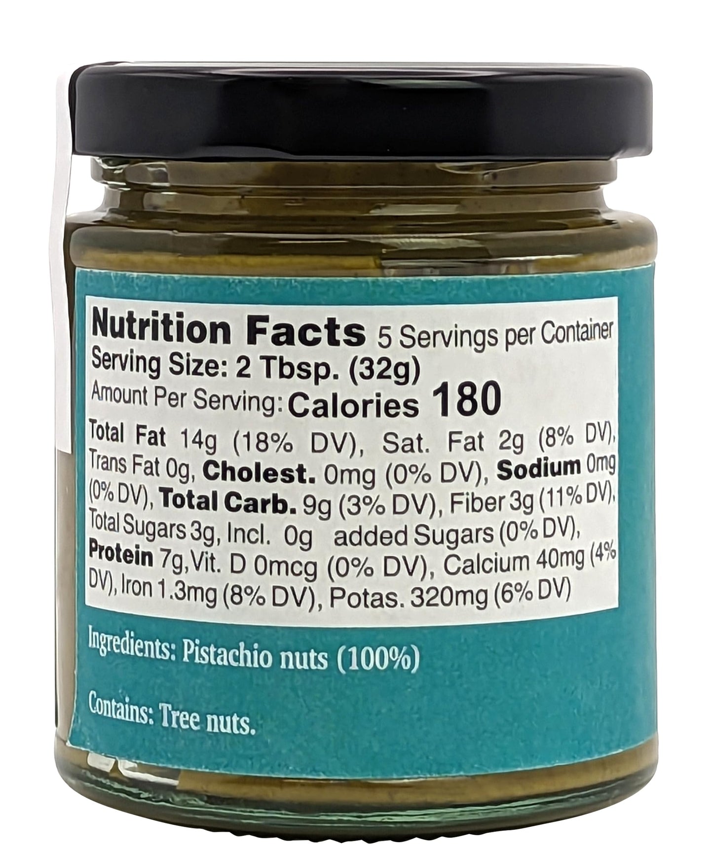 Nutural World - Crunchy Pistachio Butter 6 Oz (170G) / 100% Pure Single Ingredient - Great Taste Award Winner