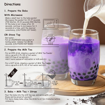 Boba Moo Premium Boba Tea Kit With Taro Milk Tea Flavor - Only 10,000 Kits Yearly, Small Batch Bubble Tea Kit With Exceptional T
