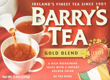 Barry'S Tea, Gold Blend, 80 Tea Bags (Pack Of 4)