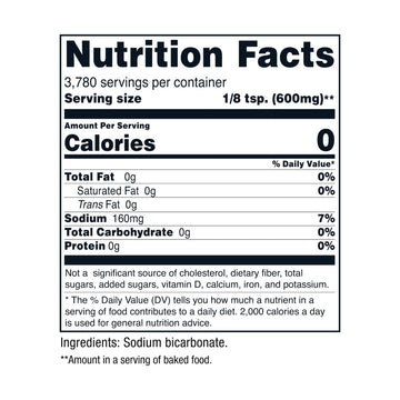 Nutricost Pantry Baking Soda (5 LBS) - For Baking, Cleaning, Deodorizing, and More