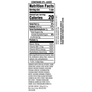 Rockstar Pure Zero Energy Drink, Tangerine Mango Guava Strawberry, 0 Sugar, 16 Fl Oz (Pack of 12)
