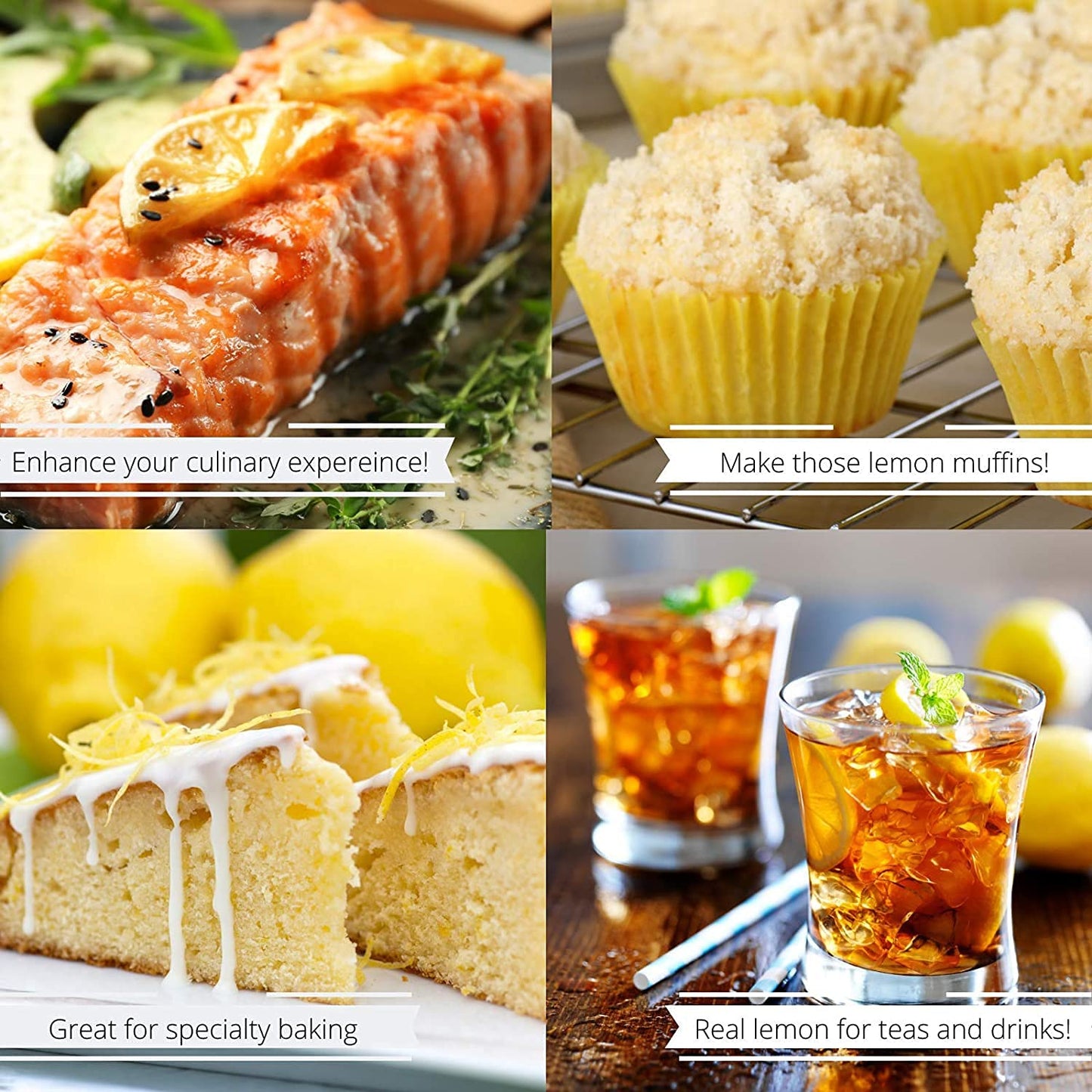 Its Delish Gourmet Granulated Lemon Peel - 100% Natural Zest for Tea & Cooking - 1 Ounce Pack