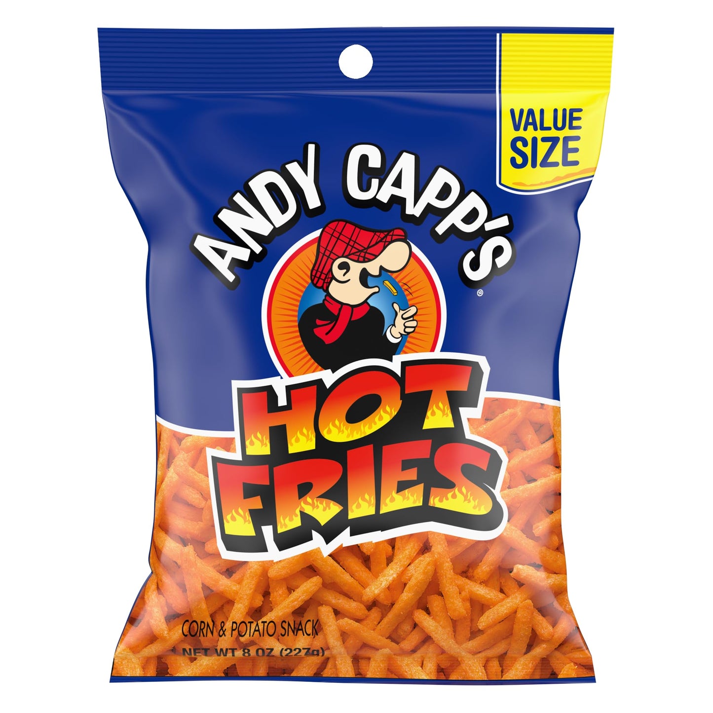 Andy Capp'S Big Bag Hot Fries, 8 Oz, 8 Pack