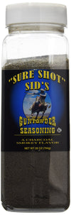 Sure Shot Sids Gunpowder Original Seasoning - Famous Bbq Rub Powder Grill Seasoning for Beef, Steak Meat, All-Purpose Seasoning