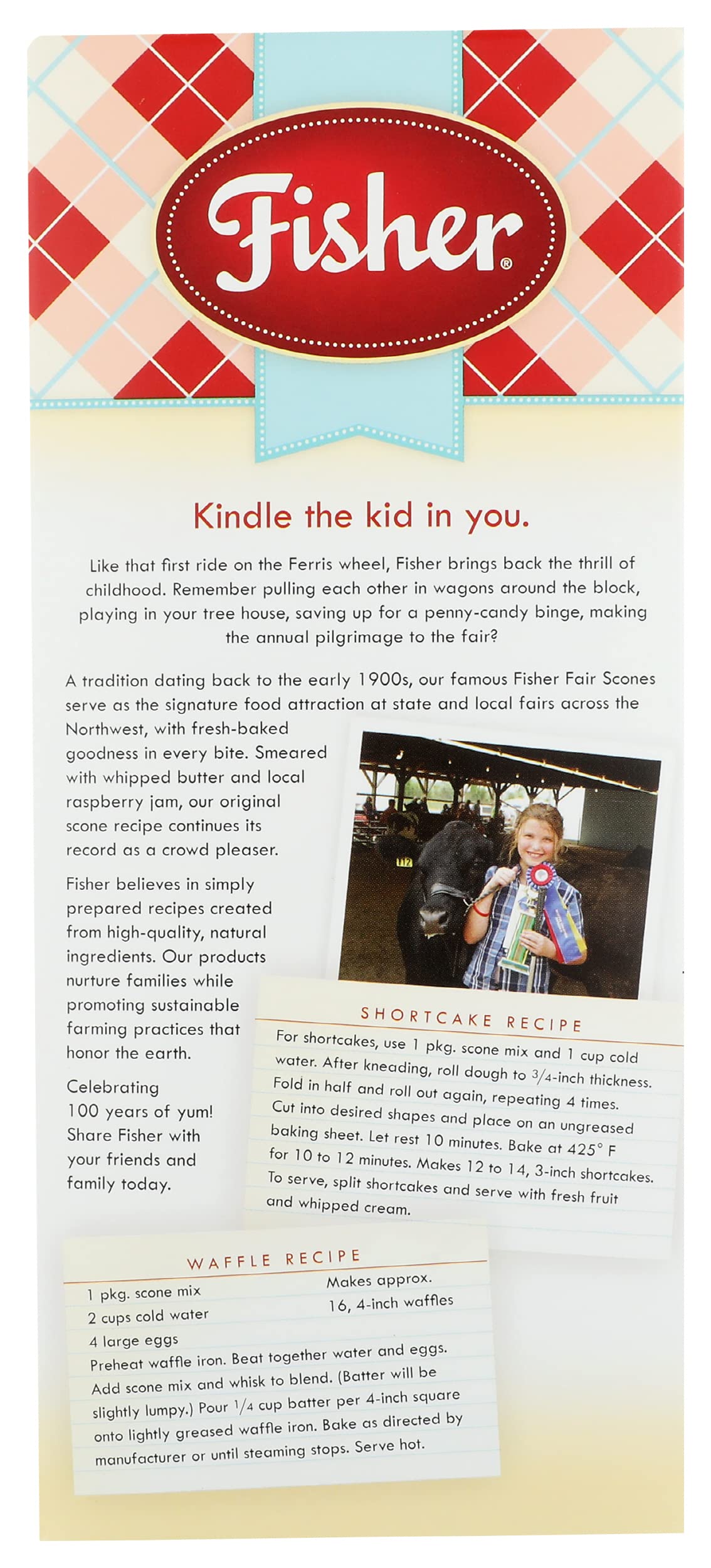 Fisher Orginial Fair Scone & Shortcake Mix, 18 Oz (Pack Of 3)