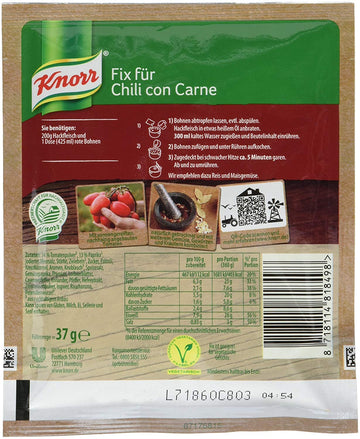 Knorr Fix Chili With Beans (Chili Con Carne) (Pack Of 4)