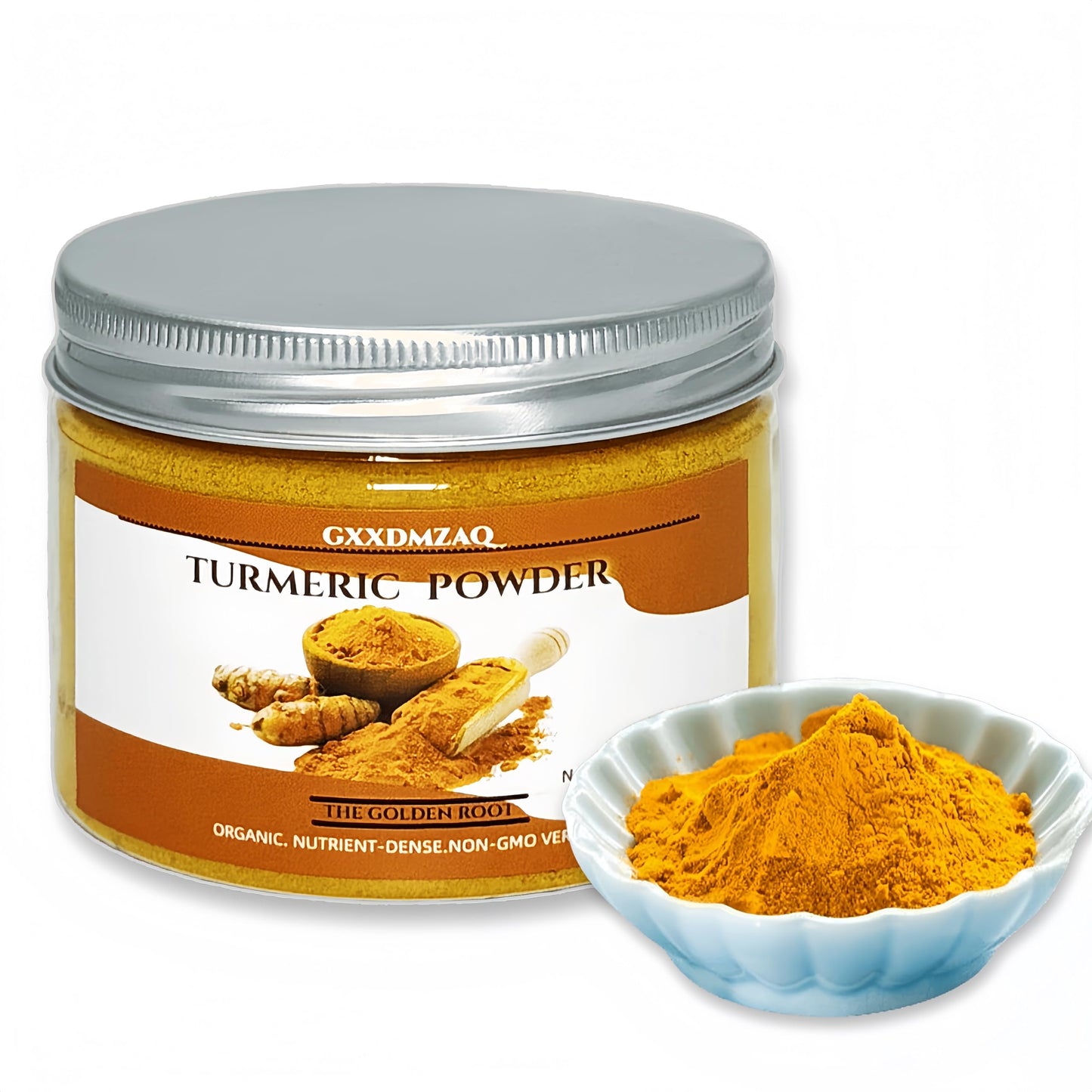 Top-Grade Turmeric Seasoning Powder In Jar - 100G/3.5Oz | Curcumin Content Gluten-Free | Hand-Picked & Sun-Dried Stone-Ground Curcuma Root | Cooking Golden Milk