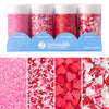 Sweets Indeed Heart Sprinkles, 4 Pack, Edible Sprinkle Mix, Perfect for Cake Decorations, Baking, Ice Cream, Cookies, Cupcake To