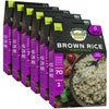 Natural Heaven Hearts Of Palm Rice, Brown - Low-Carb And Low-Calorie Brown Rice, Keto, Paleo, Plant-Based Healthy Food, Ready To
