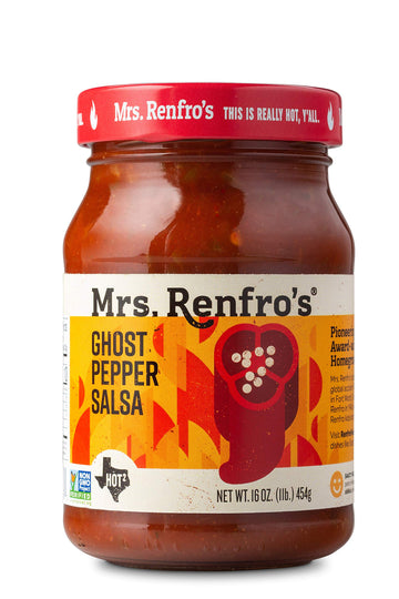 Mrs. Renfros Salsa Hot Variety Pack - Habanero, Ghost Pepper (16-oz. jars, 2-pack)