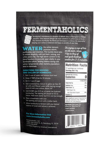 Fermentaholics - Element Kombucha Tea Blends | Usda Certified Organic Kombucha Tea Blend | Kosher Certified (Water Blend)