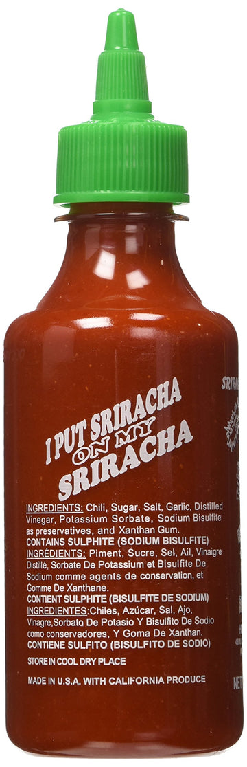 Huy Fong, Sriracha Hot Chili Sauce, 9 Ounce Bottle(Pack Of 6)