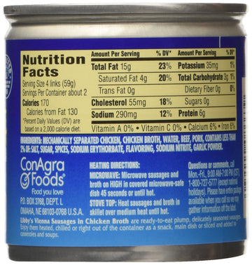 Libbys Vienna Sausage in Chicken Broth, 4.6 Ounce (Pack of 18)