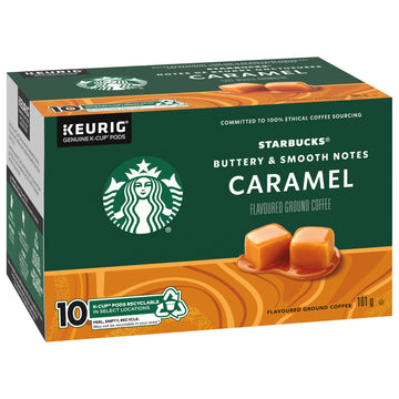 Starbucks Caramel Flavoured Coffee K-Cup Pods. 10 Count.