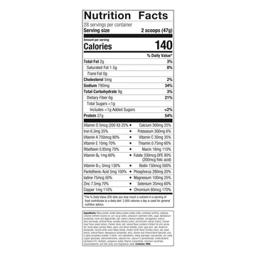 Bariatric Advantage High Protein Meal Replacement Drink Mix, Chicken Soup, 27g Protein, 46.42 Ounce
