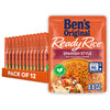 BEN S ORIGINAL Ready Rice Spanish Style Flavored Rice, Easy Dinner Side, 8.8 OZ Pouch (Pack of 12)