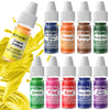 Oil Based Food Coloring - 10 Colors Upgraded Food Coloring For Chocolate, Ercorart Edible Oil Food Dye For Candy Melts, Cake Dec