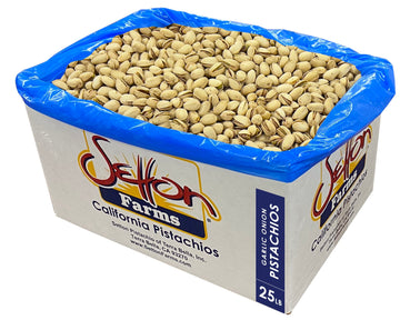 Pistachios Galic & Onion Seasoned, 25 Lbs. Bulk Case, Kosher