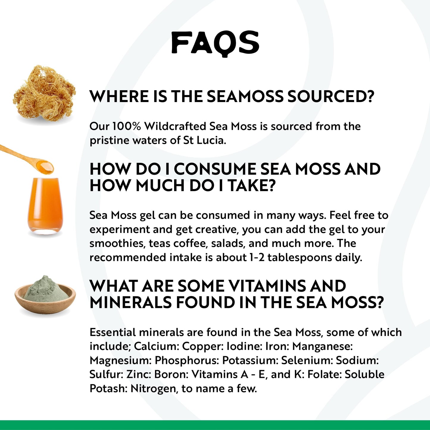 Herbal Vineyards Wildcrafted Irish Pineapple Sea Moss Gel 16 Oz - Organic Seamoss Gel Made With Dried Seaweed & Fresh Sea Vegeta