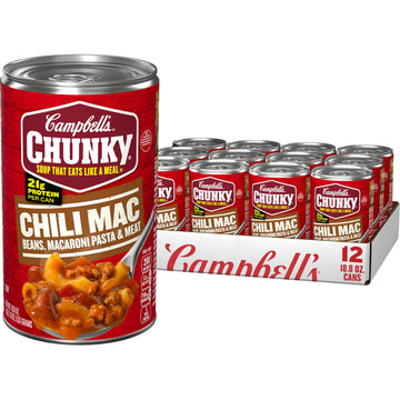 Campbell's Chunky Soup, Chili Mac, 18.8 Ounce Can (Case Of 12)