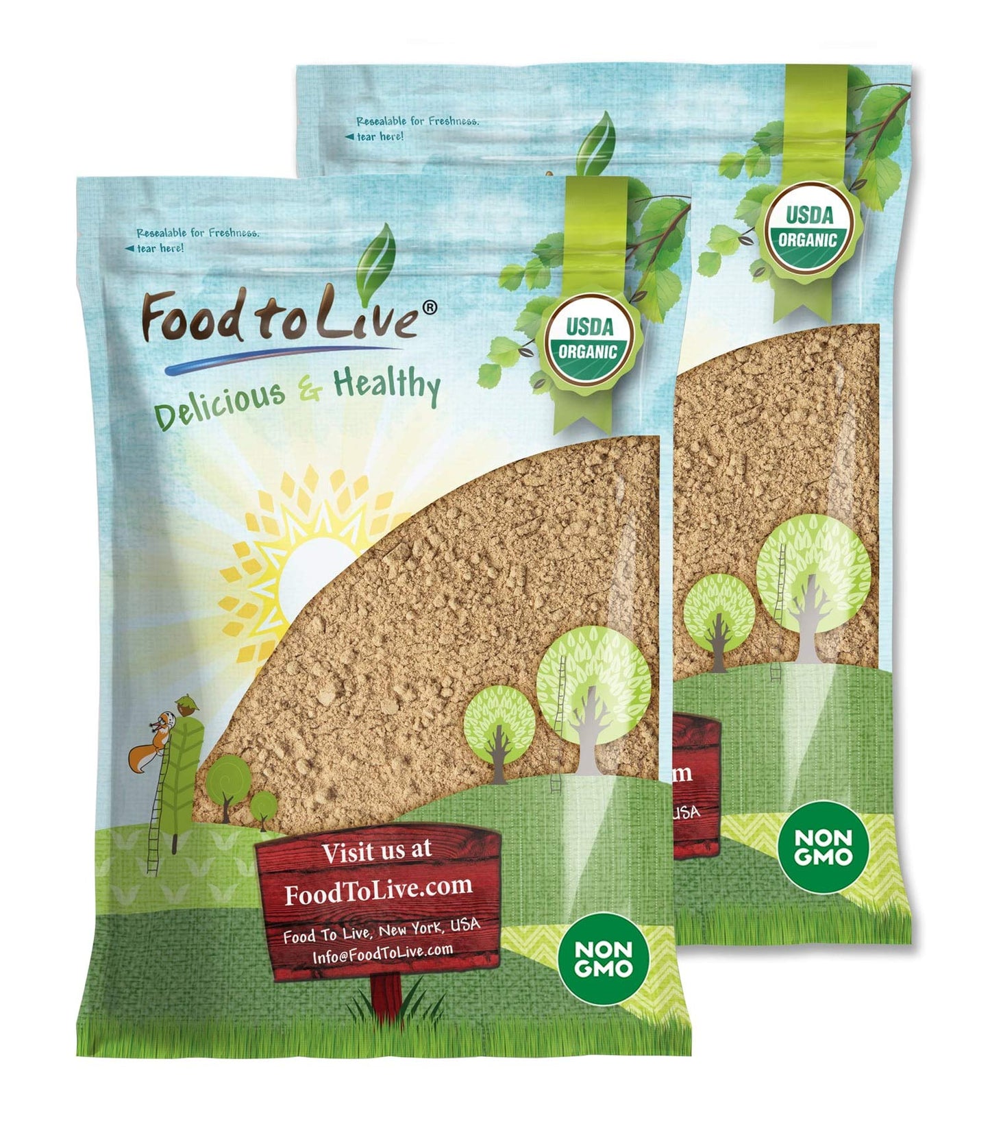 Food to Live Organic Ripe Banana Powder, 16 Pounds - Non-GMO and Raw Whole Fruit Flour, Unsweetened, Unsulfured, Vegan, Kosher,