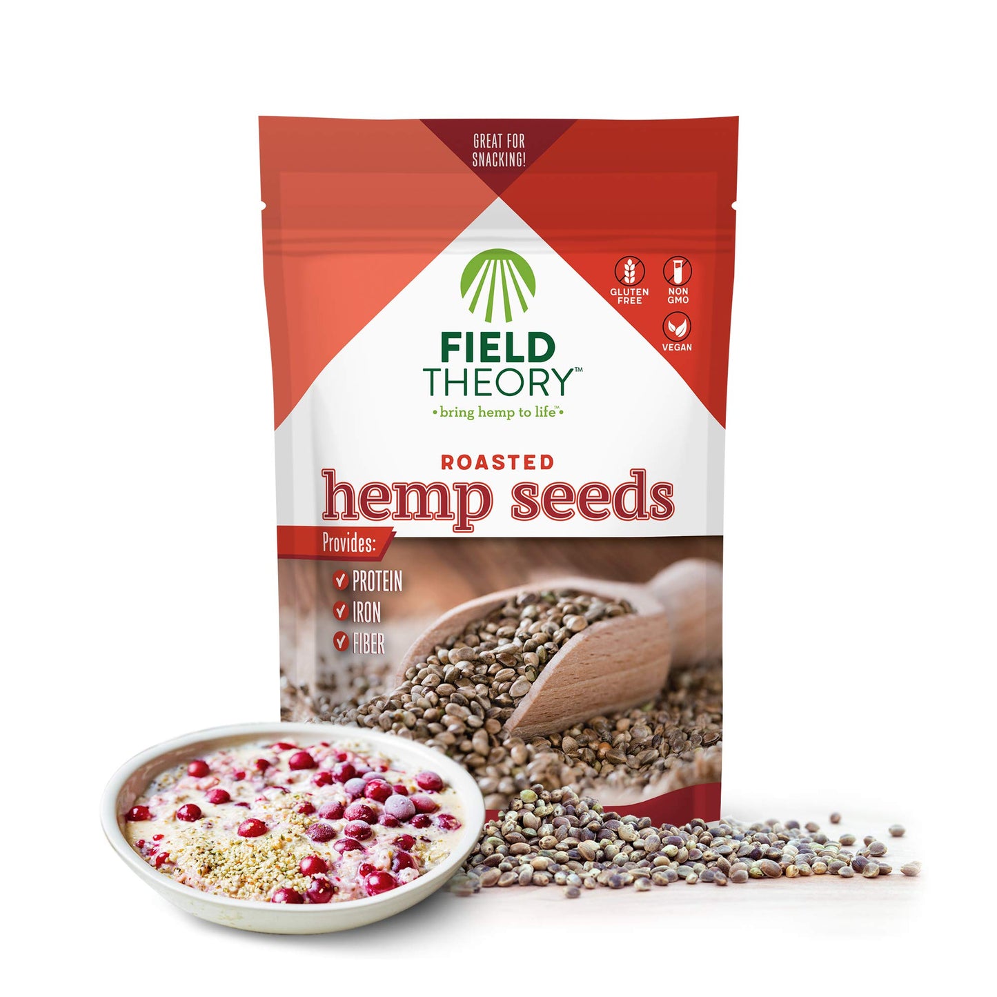 Field Theory - Roasted Hemp Seeds - Case Of 8-8 Oz(D0102H546I2)