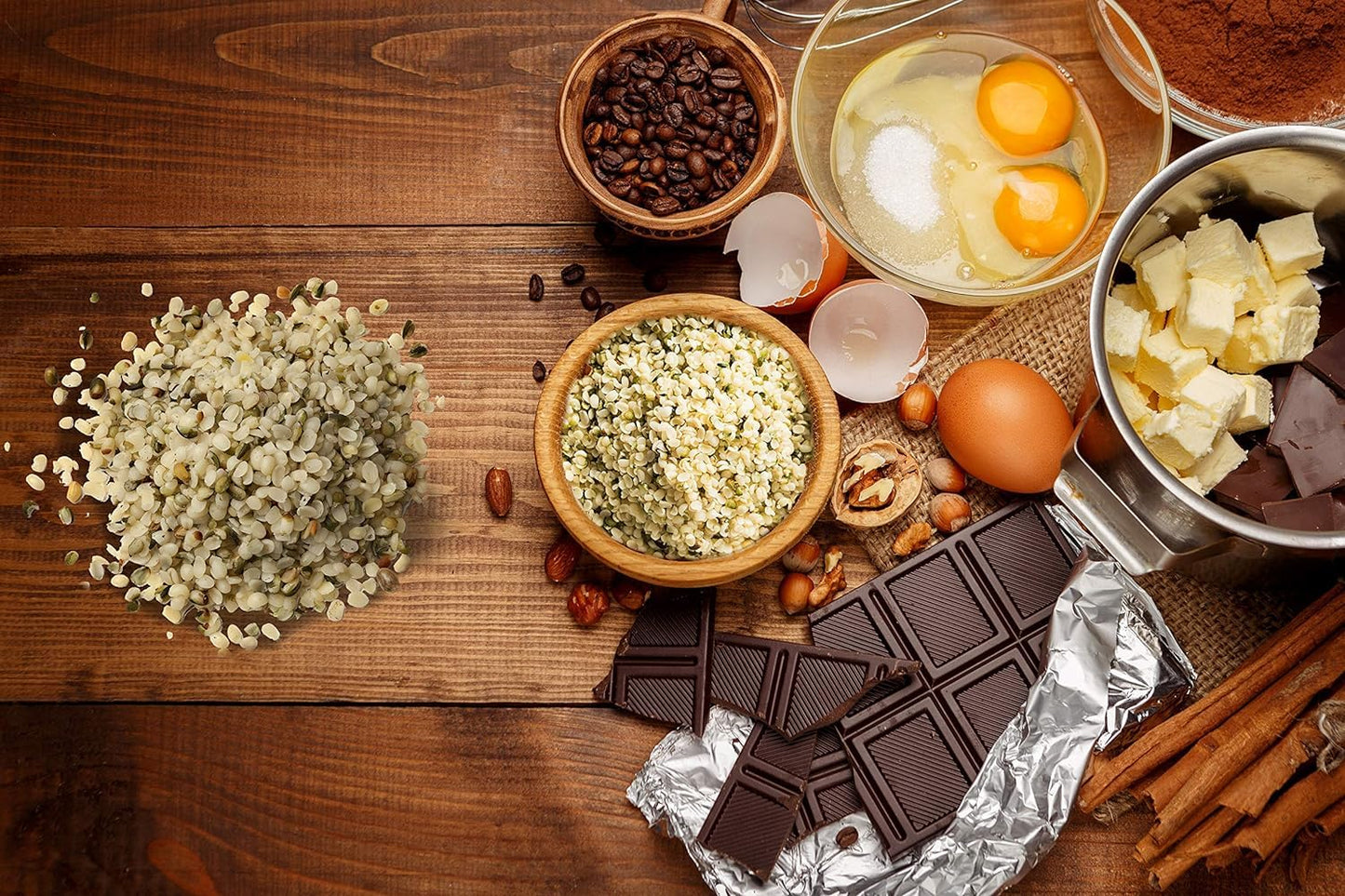 Anna and Sarah Organic Hemp Seed, Plant Based Protein and Omega 3 & 6 per SRV | Smoothies, Yogurt & Salad | Non-GMO, Vegan, Keto