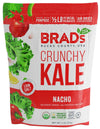 Brads Plant Based Organic Crunchy Kale, Nacho, Low Salt, 12 Bags, 24 Servings Total