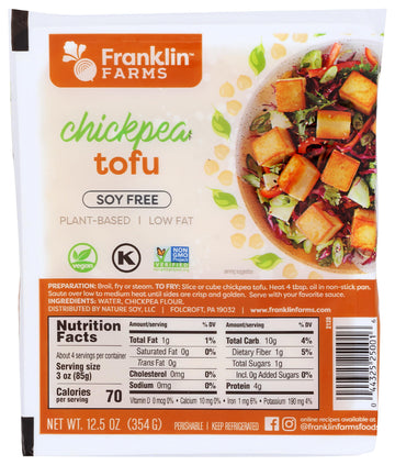Franklin Farms Chickpea Tofu 12.5 Oz