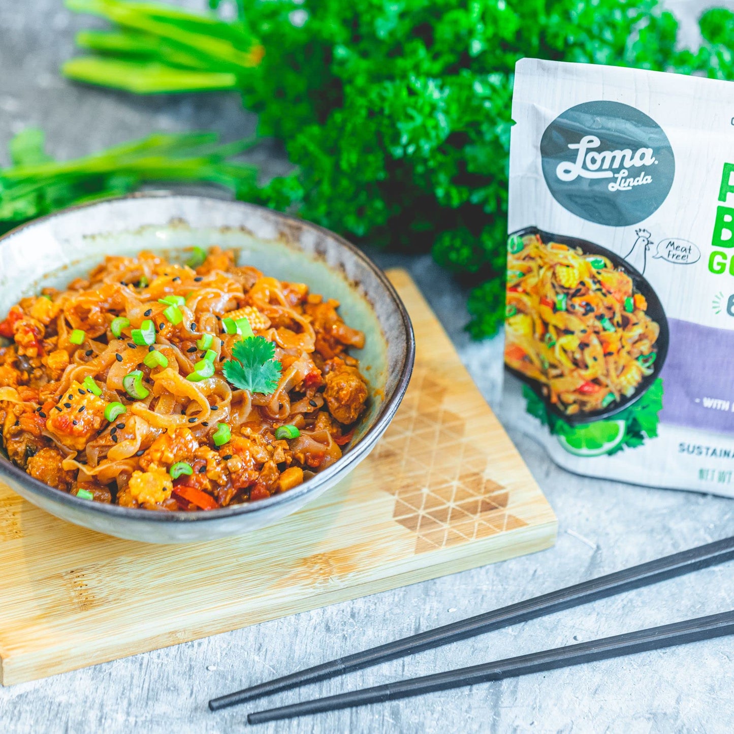 Loma Linda - Plant-Based Complete Meal Solution Packets (Pad Thai With Konjac Noodles (10 Oz.), 6 Pack)