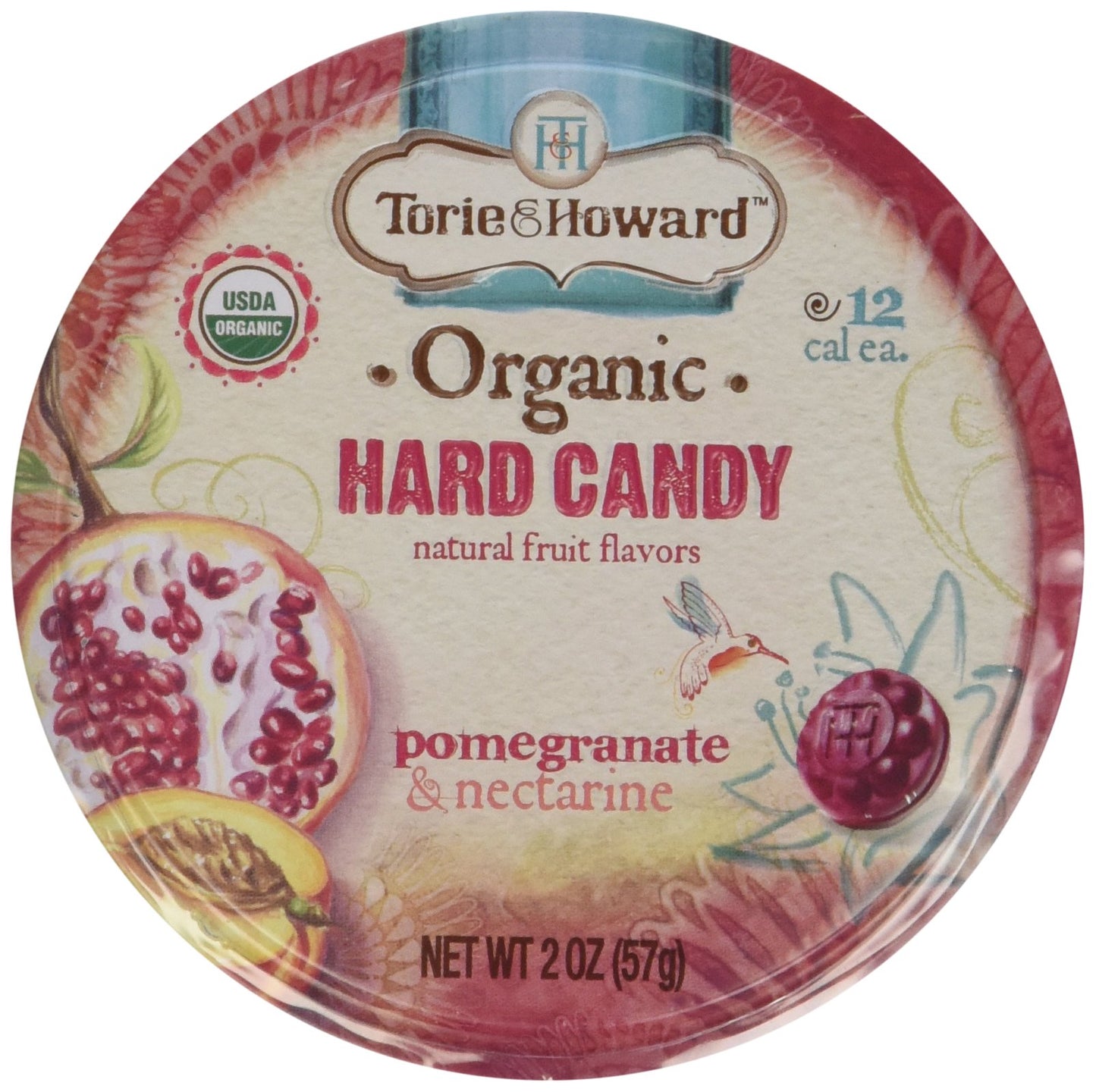 Organic Hard Candy Pomegranate And Nectarine 2 Ounces (Case Of 8)