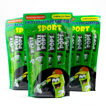 Bob'S Pickle Pops - Original Dill Juice Flavor Ice Pops - Pre Workout Freeze Pops - Electrolyte Cramp Relief 18 Pops (Six Count