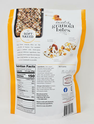 Honey Pecan Drizzled Granola Bites, Gluten Free, Soft Baked, 10Oz/284G (Pack Of 1)