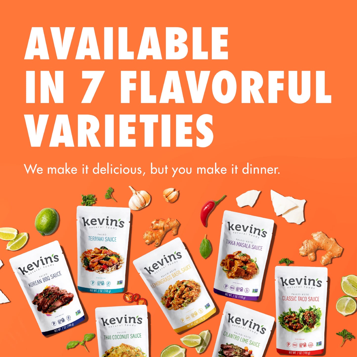 Kevin'S Natural Foods Teriyaki Sauce - Paleo Simmer Sauce - Stir-Fry Sauce, Gluten Free, No Preservatives, Non-Gmo - 3 Pack (Ter