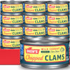 Snow'S Wild Clams Canned, 6.5Oz (Pack Of 12) - 5G Protein, Gluten Free, 99% Fat Free - For Recipes