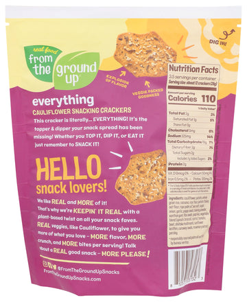FROM THE GROUND UP Cauliflower ers, Gluten-Free, Snack Size, 3.5 OZ