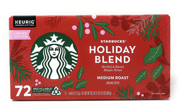 Starbucks Limited Edition Holiday Blend K-Cup Pods - 72 Count