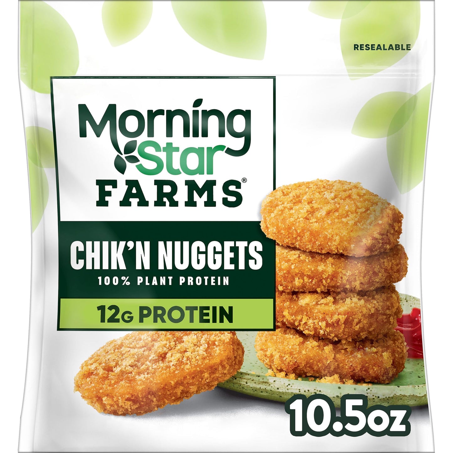 MorningStar Farms Plant Based Chikn Nuggets, Vegan Meat, 10.5oz